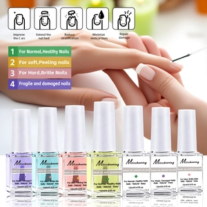 Nail Strengthening Treatment Base Coat Ridge Filler Hardener For Damaged Nails Repair Growth Nutrient Oil Manicure Care
