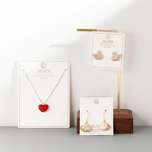 Jewelry Display Cards Earring Necklace Packaging Cardboard Textured Paper For Design Korea Style Accessories