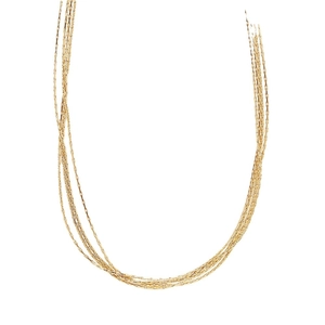 Layered gold snake bone necklace made of minimalist titanium steel for a luxury vintage look