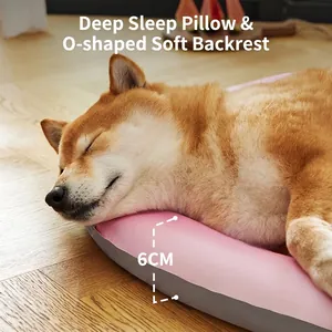 Alfombra refrescante arcoíris para mascotas con soporte ergonómico para cabeza de 6cm