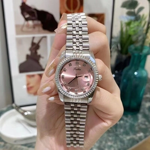 Women Quartz Watch Stainless Steel Strap Rhinestone Markers Calendar Date Waterproof Business Elegant Luxury Wristwatch For Lady