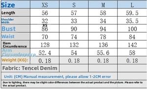 Size chart for linen summer tank top and shorts set with fabric and measurement details