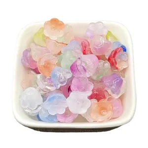 Colorful bell orchid glass beads in lily of the valley shape for DIY jewelry making