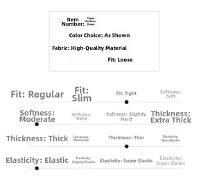 Detailed size chart and fabric guide for slim fit lace dress with ultra-soft texture