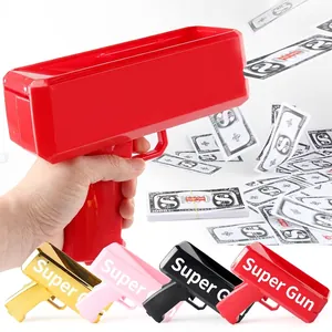 Electric Money Gun Handheld Cash Cannon Prop Bill Shooter For Wedding Party Club Atmosphere Maker Plastic Toy