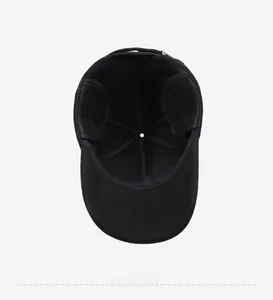 Detail view of winter baseball cap interior showing warm fleece lining and sweatband