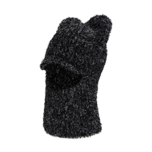 Plush winter balaclava hood with cute ears for outdoor warmth and wind protection