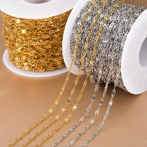 Stainless Steel Jewelry Making Chain Color Retention Infinity Petal Shape Links For DIY Necklace Bracelet Crafting