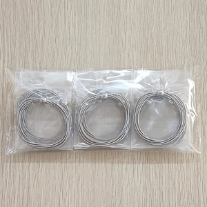 Three packs of silver stainless steel coiled spring wires for DIY jewelry making