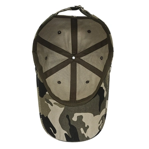 Casquette de baseball camouflage avec renfort intérieur et boucle en métal réglable