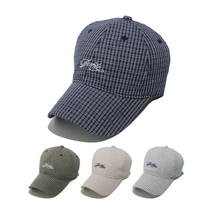 Vintage Plaid Baseball Cap Cotton Letter Embroidery Adjustable Curved Brim Sun Hat Casual Fashion For Men Women