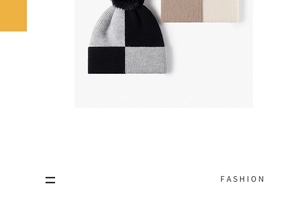 Detail of winter knit set featuring bicolor pompom hat and matching scarf texture