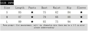 Detailed size information chart for this elegant short sleeve bodycon dress