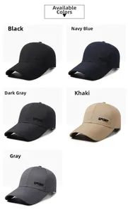 Classic baseball caps in five colors with professional SPORT embroidery on side