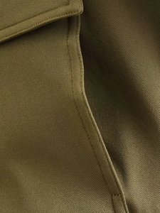 Λήψη macro από λαδί ύφασμα twill που δείχνει λεπτομερείς ραφές και την ανθεκτική υφή