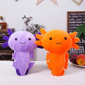 Axolotl Plush Toy Soft Cartoon Salamander Doll Stuffed Animal Hugging Pillow Home Decor Cute Kawaii Gift For Kids