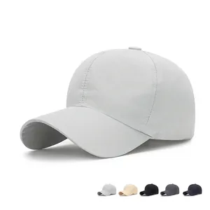 Lightweight Quick Dry Baseball Cap Sun Protection Outdoor Sports Adjustable Solid Color Polyester Hat For Men Women
