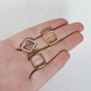 Square CCB spacer beads in gold, silver, and rose gold finishes for DIY jewelry making