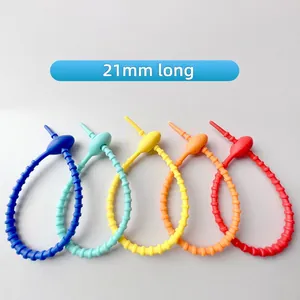 Flexible Silicone Cable Ties Adjustable Reusable Cord Organizer For Data Cables Home Office DIY Multi Purpose Straps