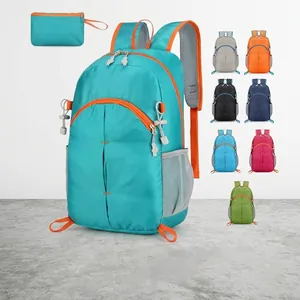 Foldable Hiking Backpack Lightweight Waterproof Nylon Travel Daypack Large Capacity Outdoor Sport Bag Unisex