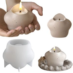 Fat Star Shaped Aromatherapy Candle Cup Silicone Mold DIY Craft Resin Gypsum Storage Box Pen Holder Desktop Decor