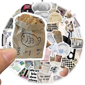 Cute Korean style waterproof graffiti stickers for DIY phone cases and stationery decoration