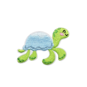 Cute cartoon sea turtle embroidery patch for clothing decoration and DIY crafts