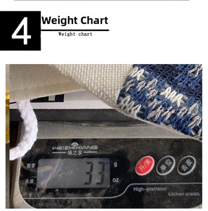 Weight measurement detail of the Christmas train candy bag showing 33g on a scale