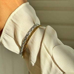 Flat Herringbone Snake Chain Bracelet Anklet Gold Plated Titanium Steel Minimalist Elegant Jewelry For Women