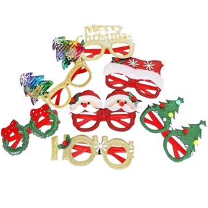 Festive Christmas eyewear set featuring Santa, Reindeer and Merry Christmas party frames