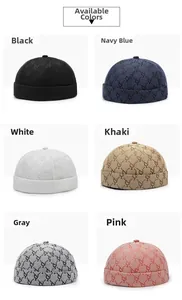 Collezione di cappelli Miki stile street in sei colori con ricamo integrale a lettere