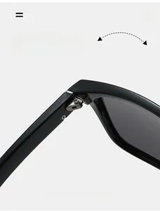 Macro detail of the durable metal hinge structure on polarized sports sunglasses
