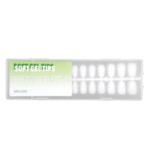 300er Soft Gel Nageltipps Set in 15 Größen in einer transparenten Box zur Aufbewahrung