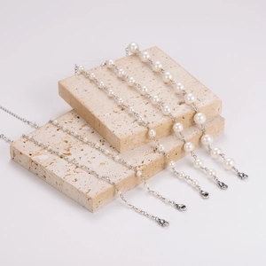 Handmade baroque pearl bracelets in various sizes with elegant silver lobster clasps