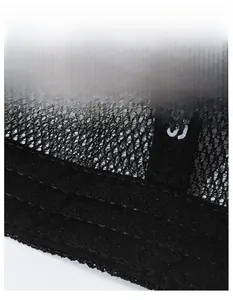 Detail of breathable mesh interior and wide moisture-wicking sweatband on mesh cap
