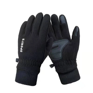 Guanti sportivi invernali in pile per uomo e donna con touchscreen e palmo antiscivolo
