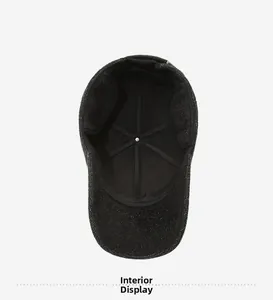 Detailed view of the insulated inner lining and 6-panel stitching of the winter cap