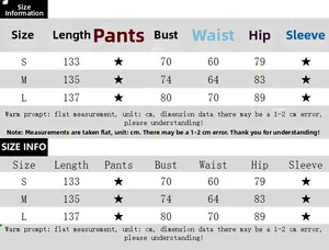 Size chart table for the backless high-slit evening dress with measurements in centimeters