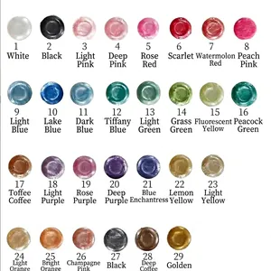 29 colors of pearlescent wax seal beads with metallic luster for DIY crafts and decor
