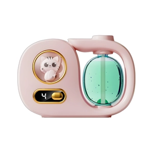 Smart pink cartoon automatic fragrance sprayer and humidifier with digital display
