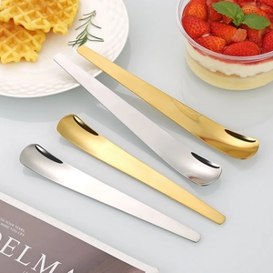 Eislöffel aus Edelstahl 304 in Gold und Silber für Desserts und Kuchen