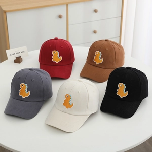 Casquette De Baseball Pour Enfants Avec Broderie Dinosaure Dessin Animé Chapeau Soleil Réglable Pour Garçons Filles
