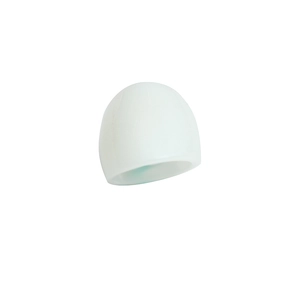 Retro contrast acrylic ring set featuring minimalist white dome design for women