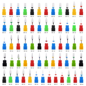 Ceramic Nail Drill Bit Electric Manicure Machine Tool Removal Gel Dead Skin Polish Accessory Various Shapes