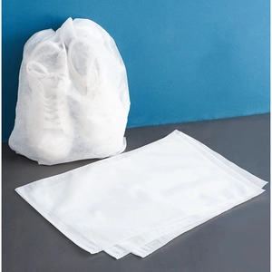 Translucent non-woven dust bag for sneakers, protective storage bag for white shoes