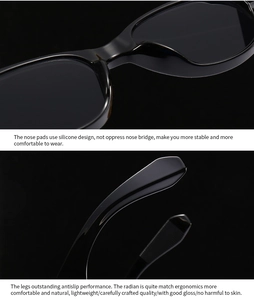 Close-up of ergonomic silicone nose pads and anti-slip temple tips on round sunglasses