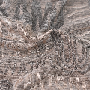 Zwei-in-Eins Strickmütze und Schal mit Jacquard-Logomuster in Beige und Dunkelgrau