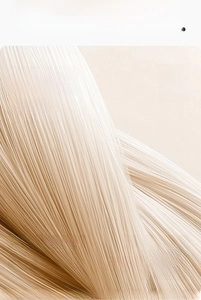 Macro shot of high-quality anti-pilling cotton yarn with smooth siro-spun fiber texture