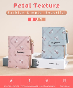 Detail of pink and light blue petal texture wallets with diamond quilting and floral patterns