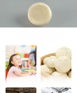 Detailed realistic steamed bun food model showing textured surface for photography props